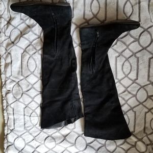 Over the knee suede boots, flats. Sam Edleman, worn only a couple of times.